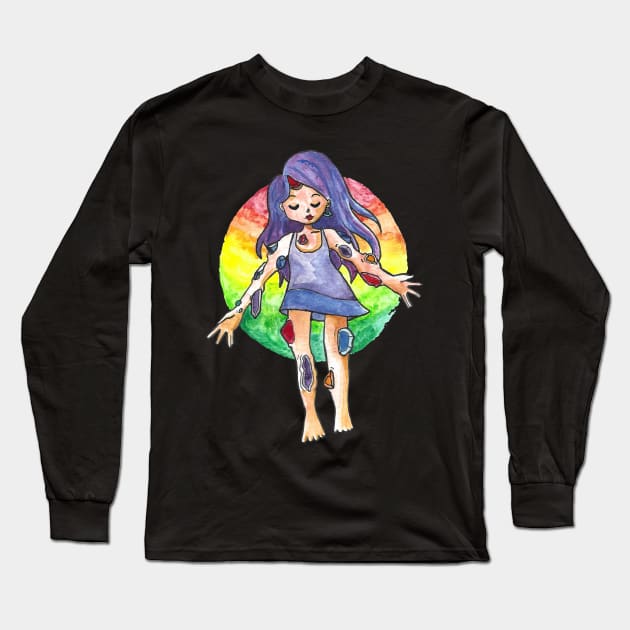 Crystal Dream Long Sleeve T-Shirt by SarahStrangeArt